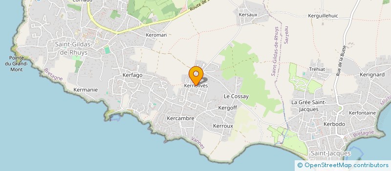 localisation de l'entreprise LES NAISSAINS D'ARCACHON  SAINT-GILDAS-DE-RHUYS