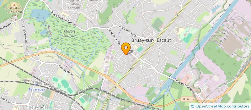 localisation de l'entreprise LES NAKAMAS  BRUAY-SUR-L'ESCAUT