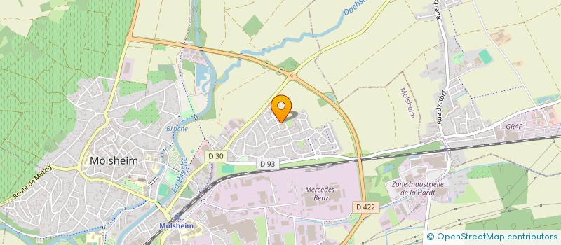 localisation de l'entreprise LES NAMIS DE LA NALSACE  MOLSHEIM