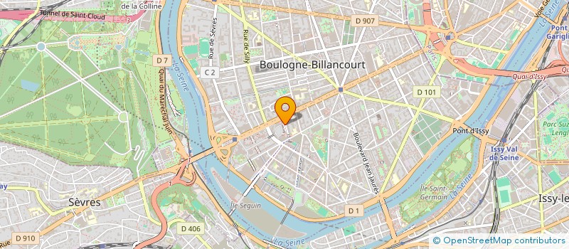 localisation de l'entreprise LES NANAS BEURS à BOULOGNE-BILLANCOURT