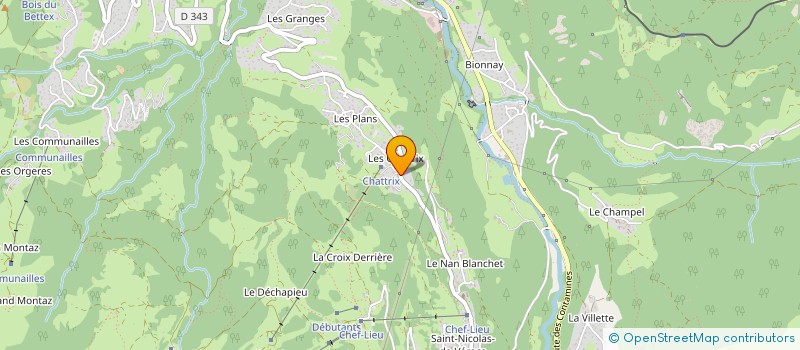 localisation de l'entreprise LES NANTS  SAINT-GERVAIS-LES-BAINS