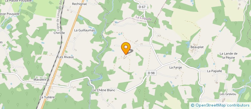 localisation de l'entreprise LES NANTS DE LA BUSSIERE à SAINT-PAUL-LA-ROCHE