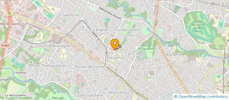 localisation de l'entreprise LES NAORAID à ORVAULT