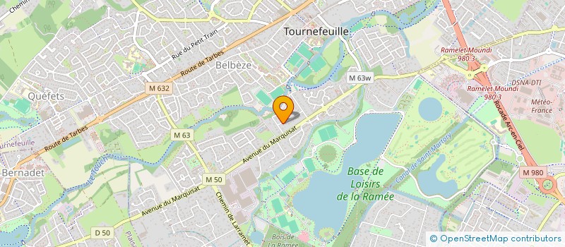 localisation de l'entreprise LES NAPO  TOURNEFEUILLE