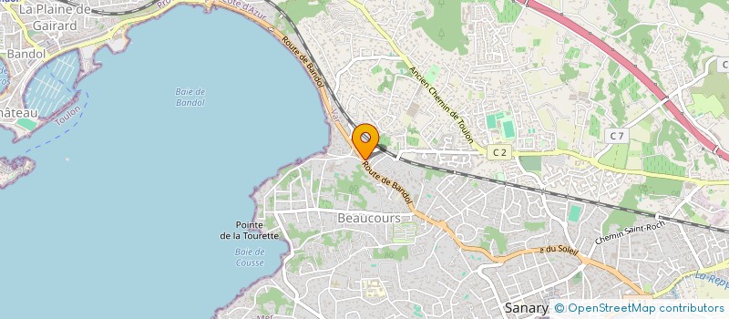 localisation de l'entreprise LES NAPOLITAINS PIZZA à SANARY-SUR-MER
