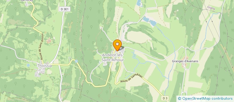 localisation de l'entreprise LES NARCISSES  ANDELOT-MORVAL