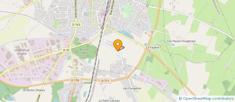 localisation de l'entreprise LES NARDAIS à CHATEAUBRIANT