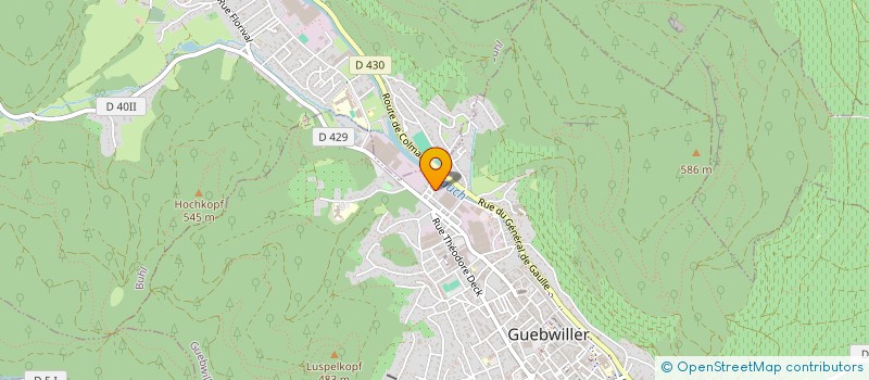 localisation de l'entreprise LES NATUR'ELLES à GUEBWILLER