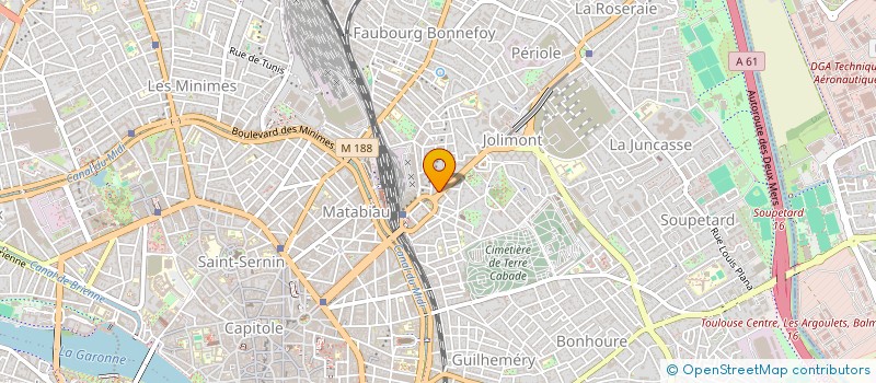 localisation de l'entreprise LES NATURELLES DE CROIX DAURADE à TOULOUSE
