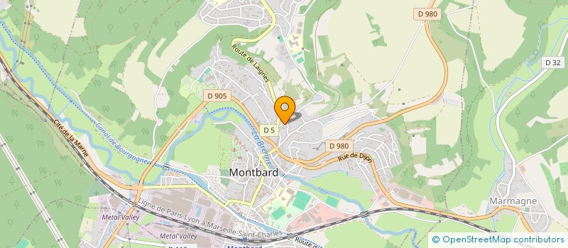 localisation de l'entreprise LES NATURELLES DE MONTBARD  MONTBARD