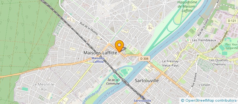 localisation de l'entreprise LES NATURES GOURMANDES à MAISONS-LAFFITTE