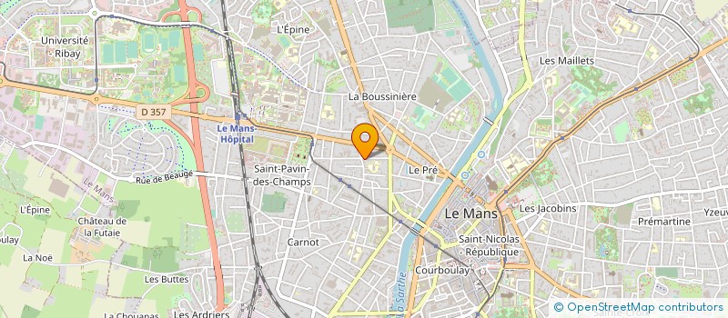 localisation de l'entreprise LES NATURISTES SARTHOIS à LE MANS
