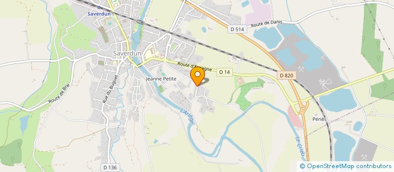 localisation de l'entreprise LES NAUZES à SAVERDUN