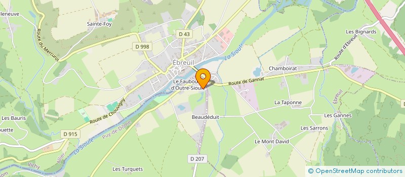 localisation de l'entreprise LES NAVIGATEURS  SAINT-QUINTIN-SUR-SIOULE