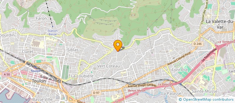 localisation de l'entreprise LES NECTARINES  TOULON