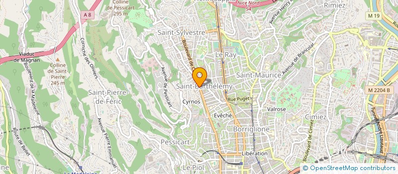 localisation de l'entreprise LES NEFLIERS à NICE