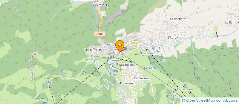 localisation de l'entreprise LES NEFS à LA CLUSAZ