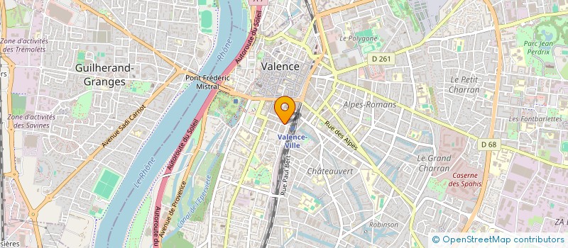 localisation de l'entreprise LES NEGOCIANTS à VALENCE