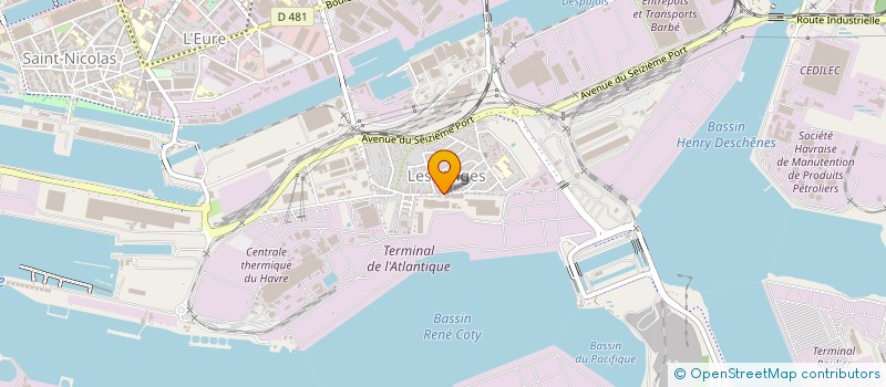 localisation de l'entreprise LES NEIGES à LE HAVRE