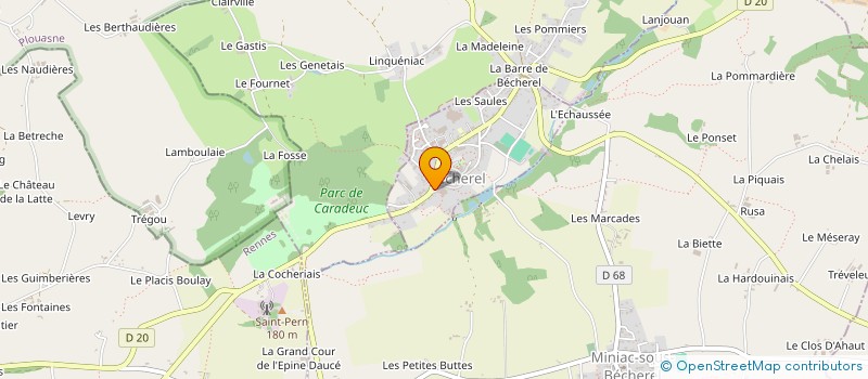 localisation de l'entreprise LES NEIGES D'ANTAN  BECHEREL