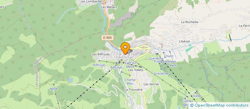 localisation de l'entreprise LES NEIGES D'OR à LA CLUSAZ