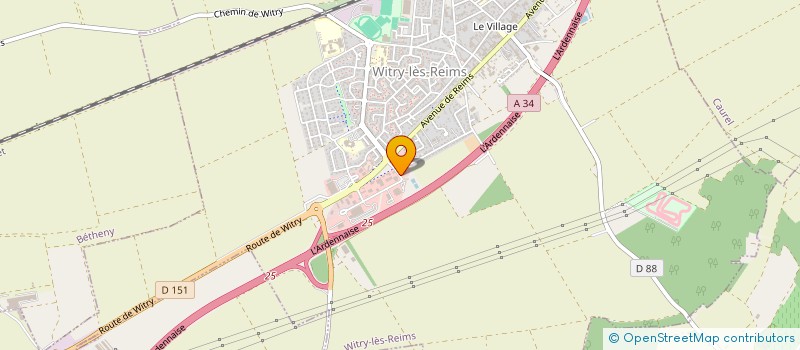 localisation de l'entreprise LES NELMONTS  WITRY-LES-REIMS