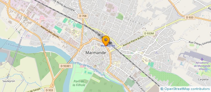 localisation de l'entreprise LES NENUPHARS  MARMANDE