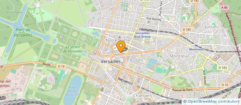 localisation de l'entreprise LES NENUPHARS  VERSAILLES