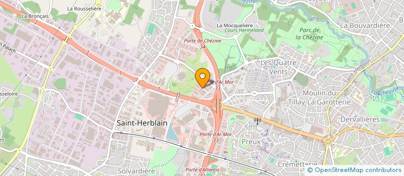 localisation de l'entreprise LES NEPTUNES DE NANTES HANDBALL à SAINT-HERBLAIN