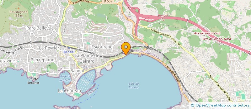 localisation de l'entreprise LES NEREIDES à BANDOL