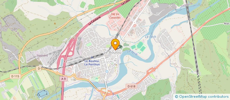 localisation de l'entreprise LES NEREIDES  LE BOULOU