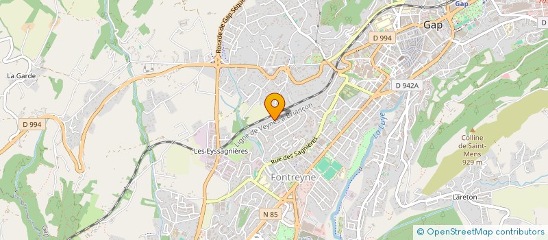 localisation de l'entreprise LES NEREIDES  GAP