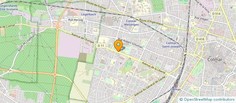 localisation de l'entreprise LES NEREIDES  COLMAR