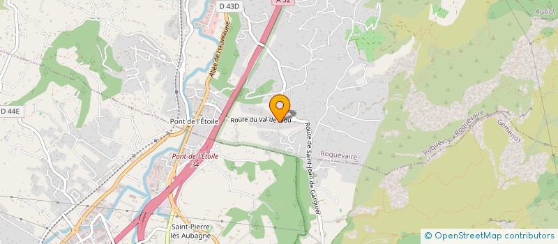 localisation de l'entreprise LES NEREIDES  ROQUEVAIRE