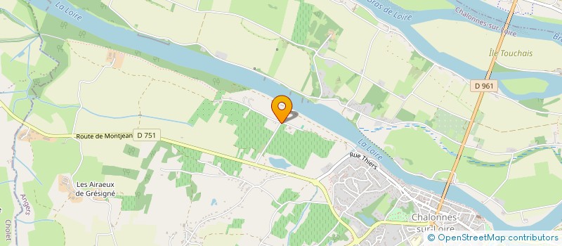 localisation de l'entreprise LES NEREIDES  CHALONNES-SUR-LOIRE