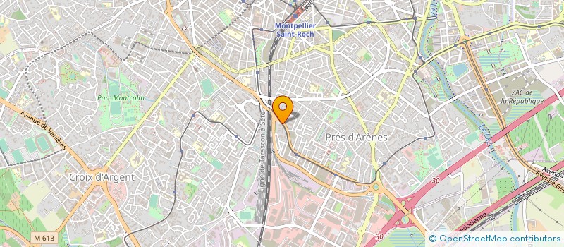 localisation de l'entreprise LES NETTOYEURS à MONTPELLIER