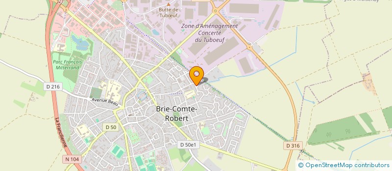 localisation de l'entreprise LES NETTOYEURS DE LA PLANETE (LNP)  BRIE-COMTE-ROBERT