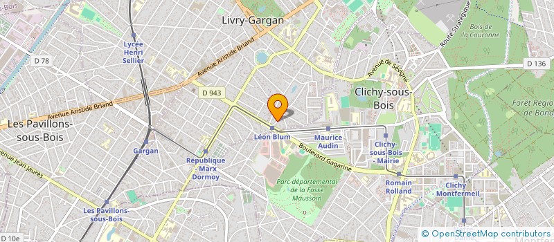 localisation de l'entreprise LES NETTOYEURS LORET W. FRERES à LIVRY-GARGAN