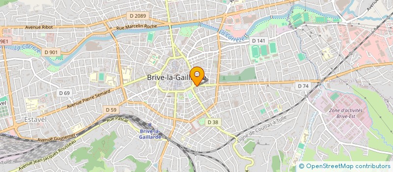 localisation de l'entreprise LES NEUF MUSES à BRIVE-LA-GAILLARDE