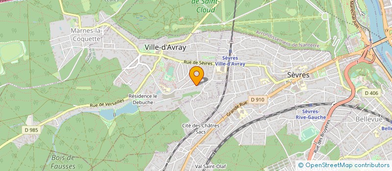localisation de l'entreprise LES NEUF MUSES à VILLE-D'AVRAY