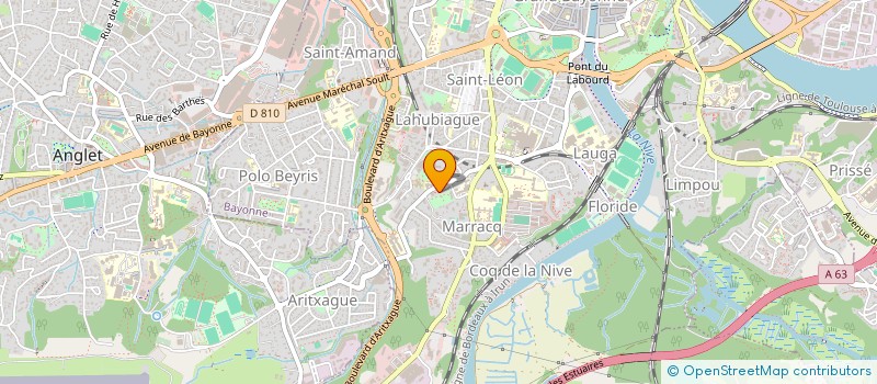 localisation de l'entreprise LES NEUF SOUFFLES à BAYONNE