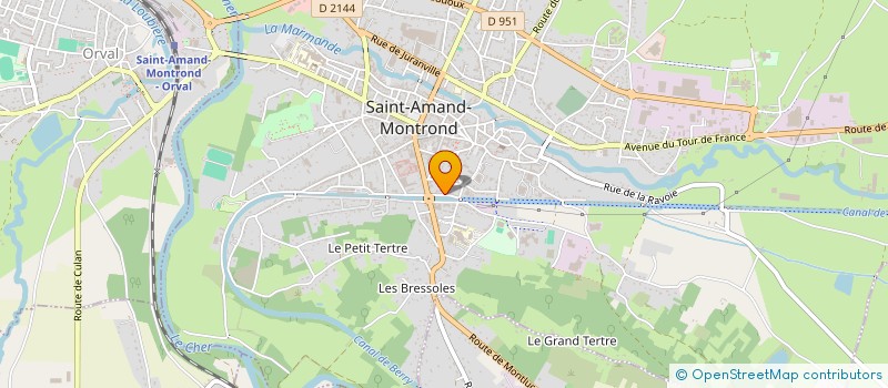 localisation de l'entreprise LES NEUFS CAMENES  SAINT-AMAND-MONTROND
