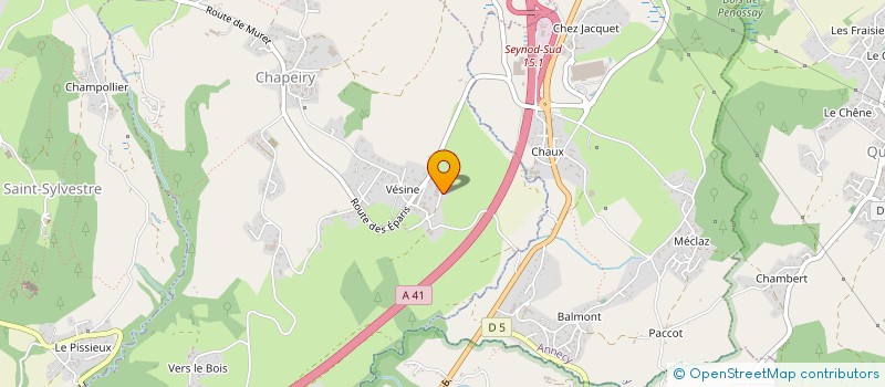 localisation de l'entreprise LES NEUTANTS à CHAPEIRY