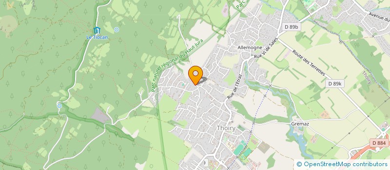 localisation de l'entreprise LES NEZ  THOIRY