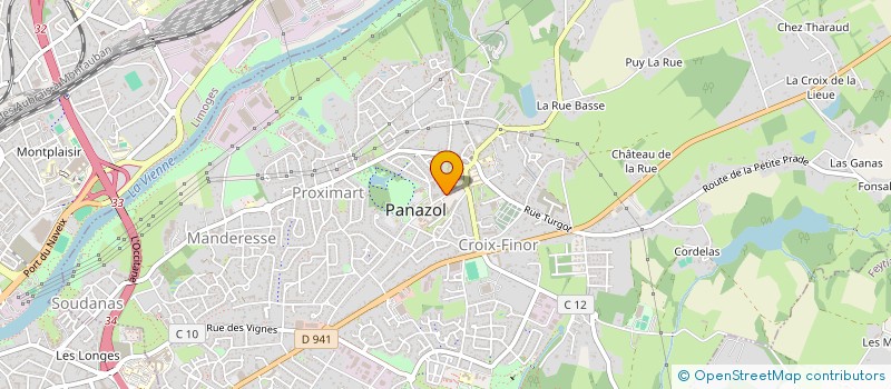 localisation de l'entreprise LES NEZ ROUGES CLOWNS ET ARTISTES A L'HOPITAL à PANAZOL