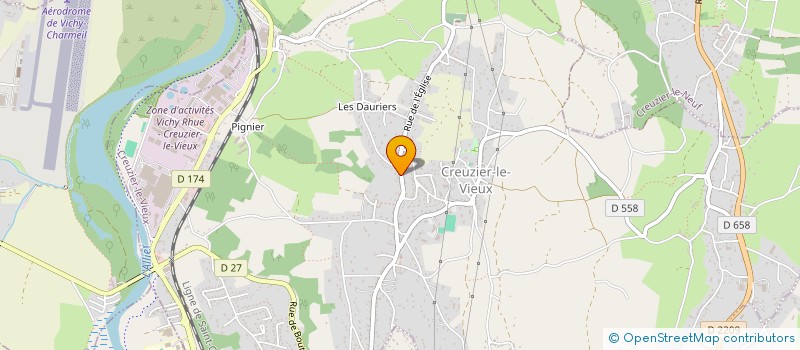 localisation de l'entreprise LES NIALES  CREUZIER-LE-VIEUX