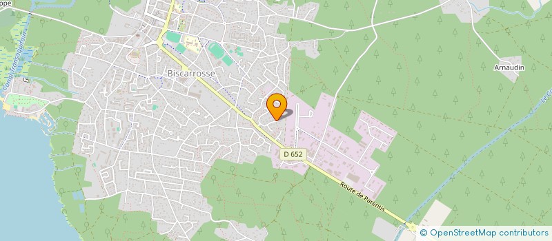 localisation de l'entreprise LES NICHES  BISCARROSSE