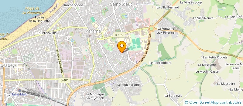localisation de l'entreprise LES NIDS D'ANTAN à SAINT-MALO