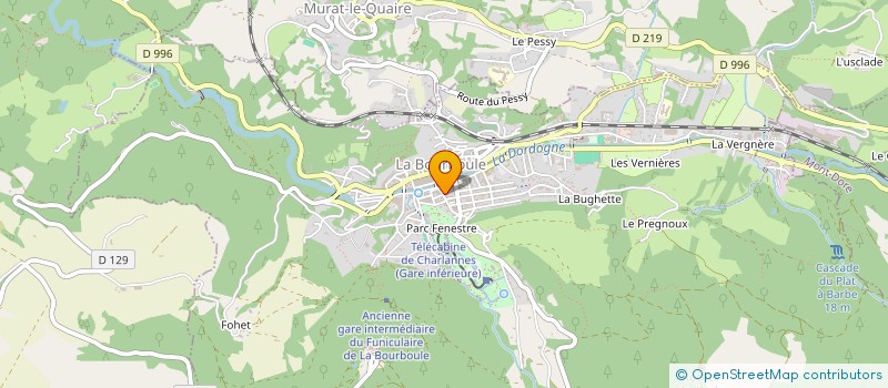 localisation de l'entreprise LES NIDS DOUILLETS  LA BOURBOULE