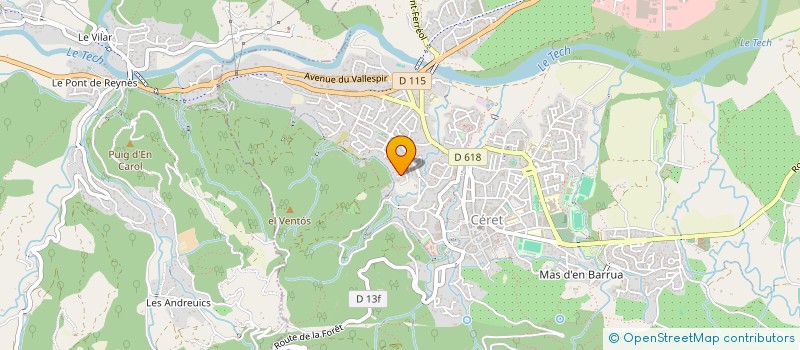 localisation de l'entreprise LES NIN'S  CERET